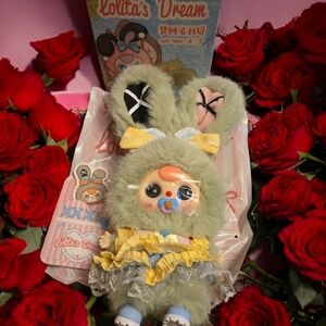 Lolita Mini Bunny Plushy Keychain With Rare Paci Confirmed